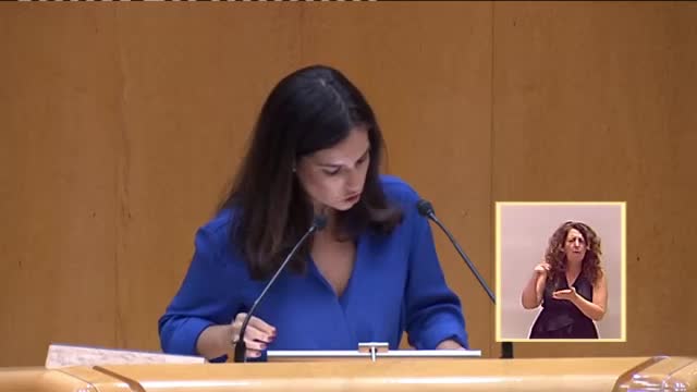 Senadora de Vox Pepa Millán Rodríguez a Sánchez: "Su Gobierno son parte del problema"