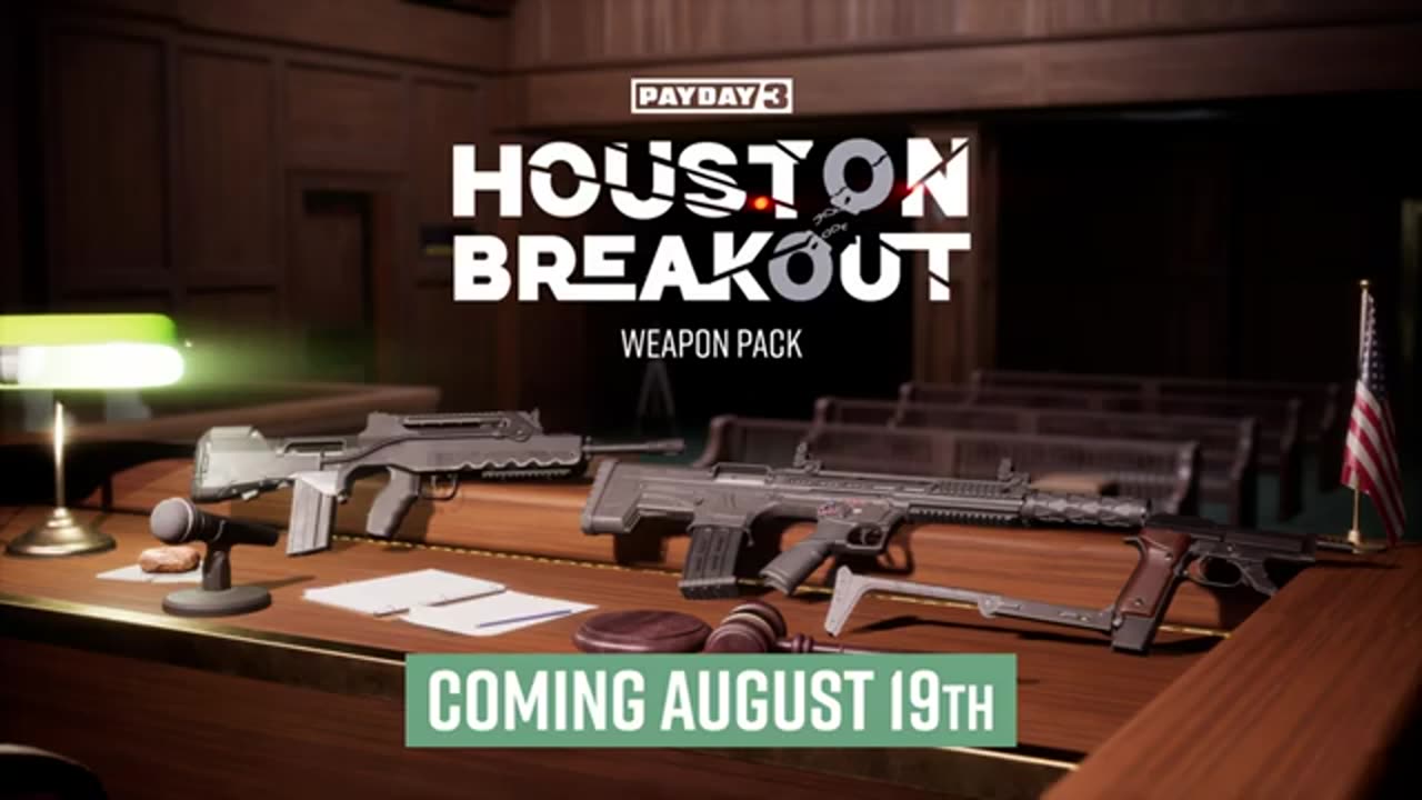 Payday 3 - Official Chapter 3: Houston Breakout Weapon Pack Trailer