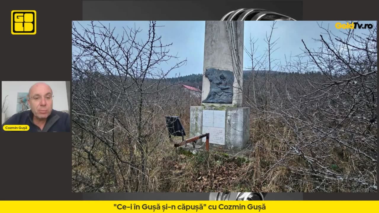 Gușă: “Noi suntem români!”, dar monumentul lui Gelu Românul se prăbușește
