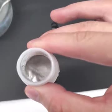 Touching liquid gallium metal
