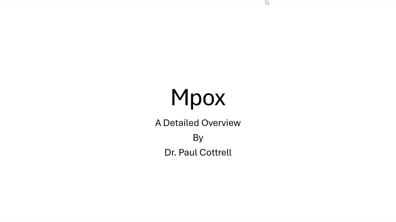 Gen Zero Ep47 (Mpox: Detailed Overview) by Dr. Paul Cottrell