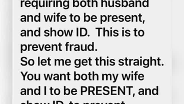 Leftist logic on voter registration