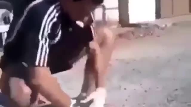 See how this guy saved this dog's life!