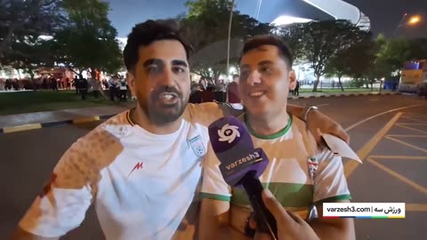 گفتگو با هواداران تیم ملی ایران پیش از دیدار با سوریه