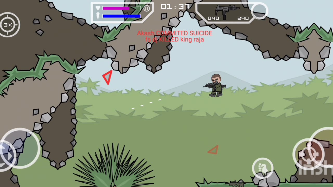 "Mini Militia Rumble: Tactical Showdown with a Calm Down Twist!