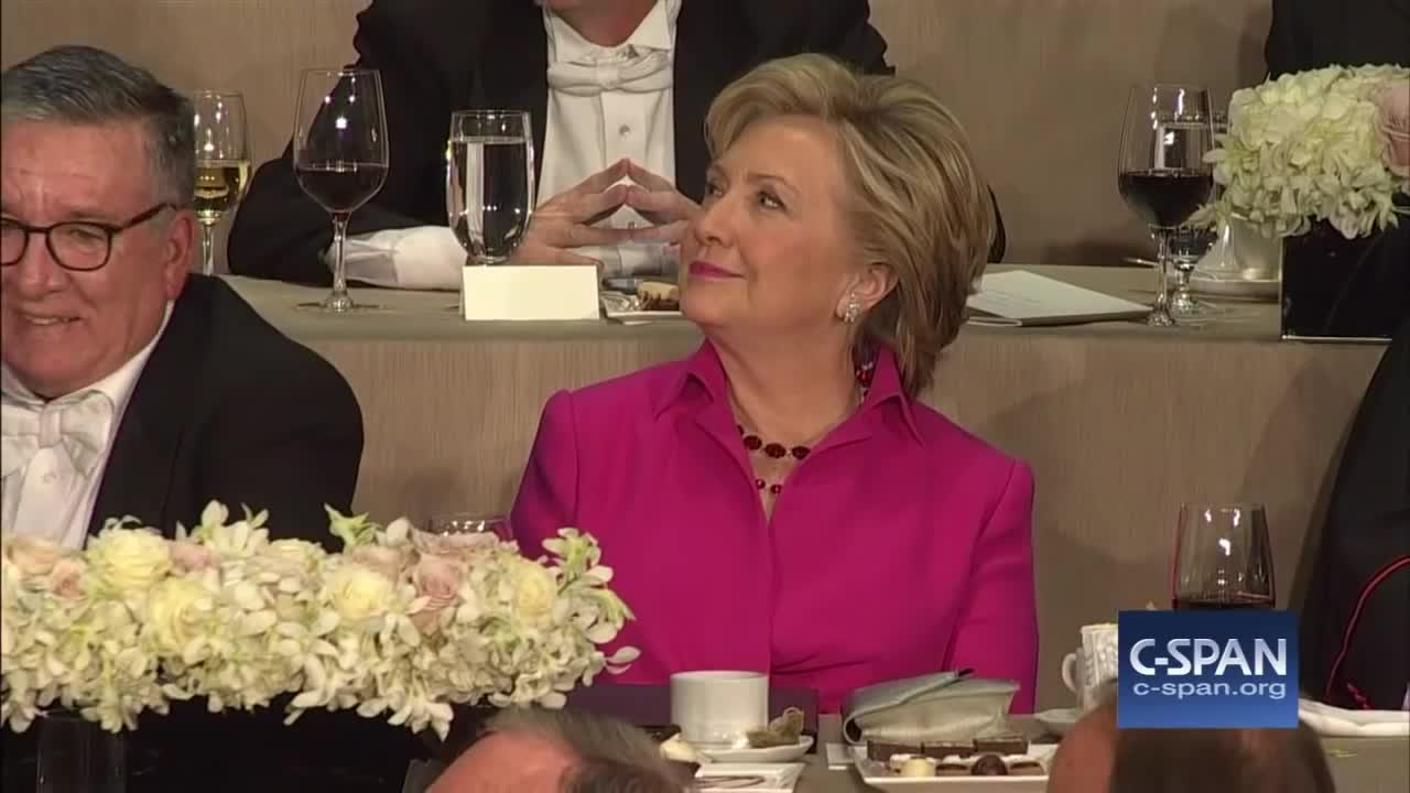 Donald Trump FULL REMARKS at Al Smith Dinner (C-SPAN) October 2016