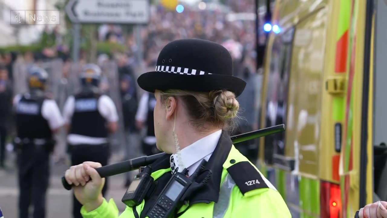 Police injured in Southport riots after stabbing of children