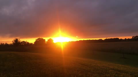 Relaxing Sunset On The Prairie