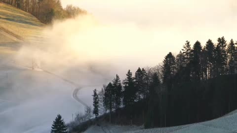 snow-covered mountain scenery#shorts