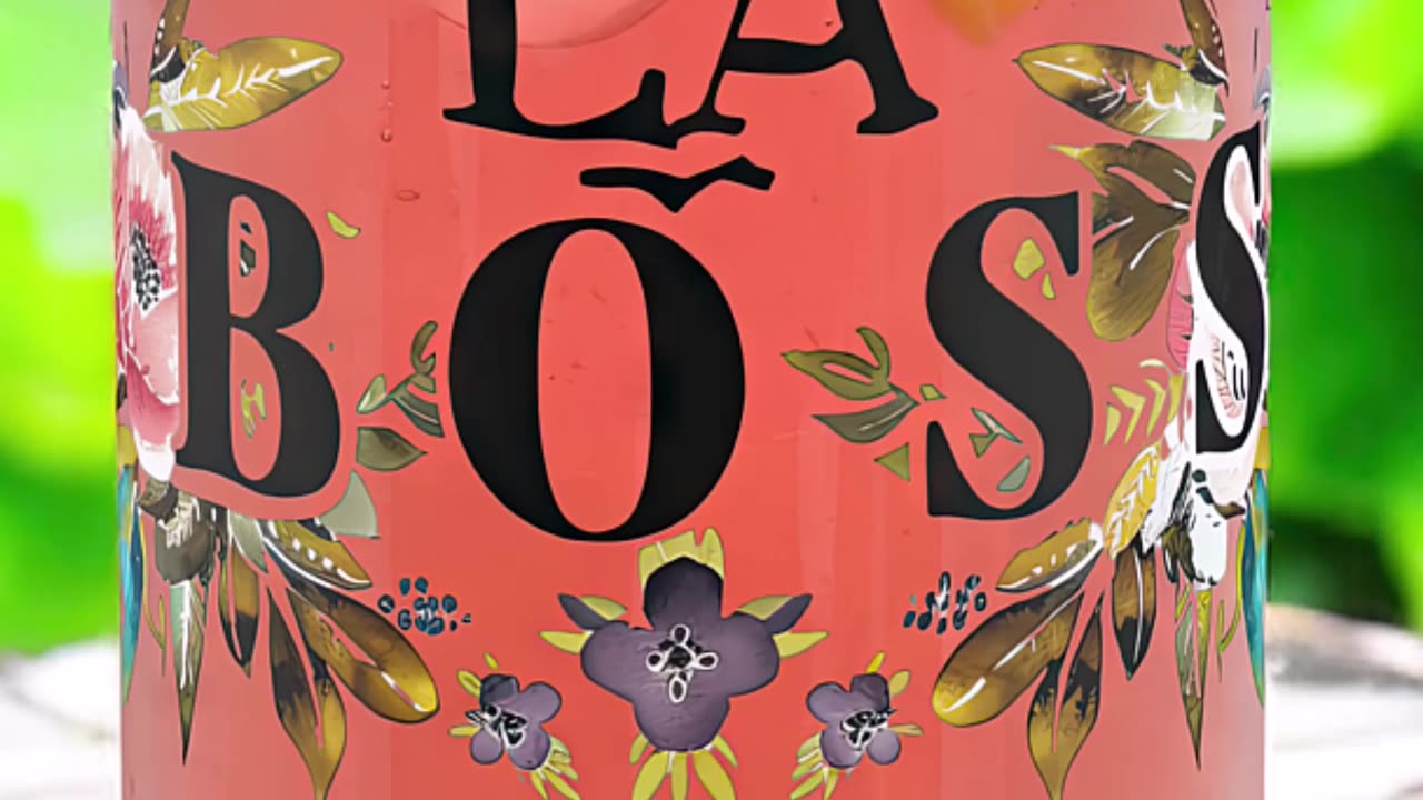 Sip in Style with This Stunning Glass! 🍹🌿 #LaBossStyle #DrinkwareGoals