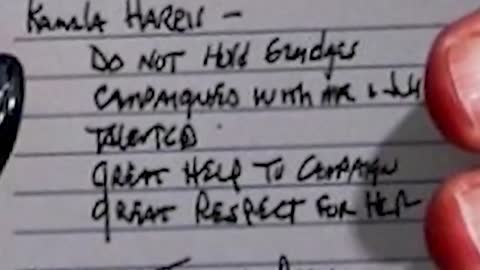 SHOCK: Hidden Camera captures what Joe Biden's notecard actually says - So who actually run's the US Presidency?