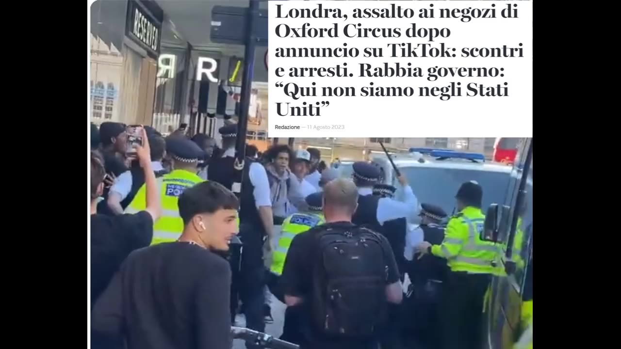 Londra: assalto ai negozi! Dall'America si propaga all'UE!