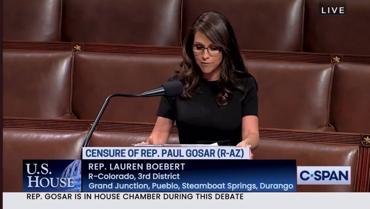 Rep. Lauren Boebert EXPLODES on House floor during debate to censure Rep. Gosar