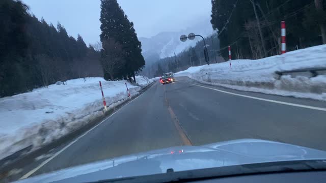 山形県西置賜郡小国町 国道113号