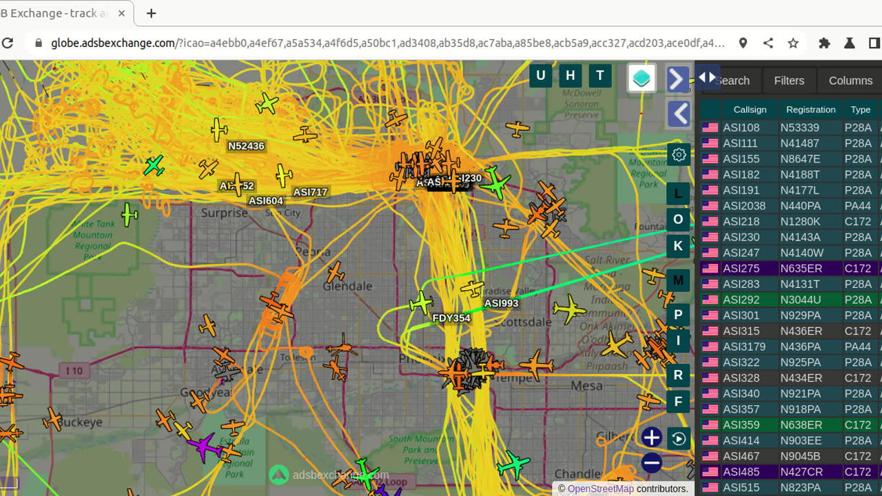 More KPHX gang banging - FDY354 aka N416TW - Jan 26th 2024 -