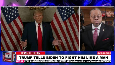 TRUMP TELLS BIDEN TO FIGHT LIKE A MAN