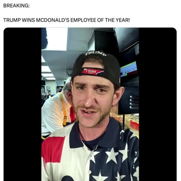 Captain Deplorable-Trump at McDonalds