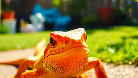 Toddler’s Reaction to Meeting a Lizard