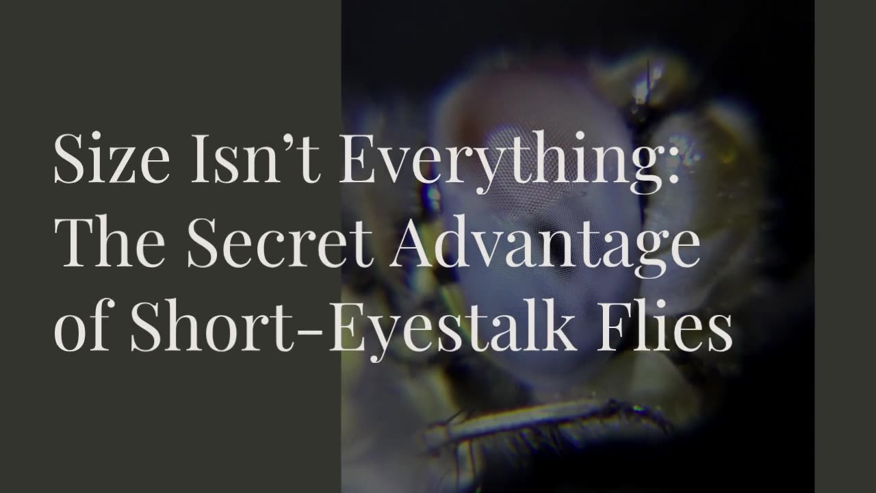 Size Isn’t Everything: The Secret Advantage of Short-Eyestalk Flies