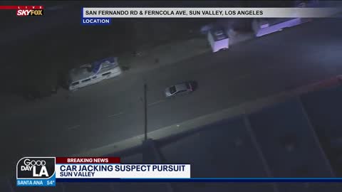 Burbank police chase_ Carjacking suspect taken into custody