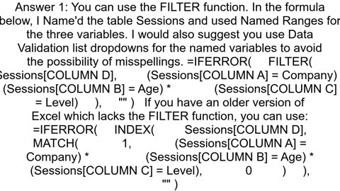 I need a return D if value on 3 columns ABC match the reference table 3 column