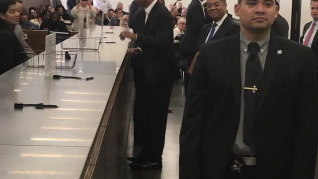 Barack Obama Attends Jury Duty