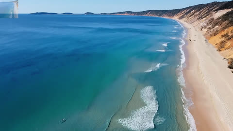 The sea and mountains