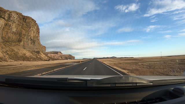 Driving in south Iceland