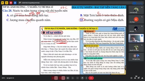 ĐỊA LÍ HD GIẢI BT ĐỊA LÍ TỰ NHIÊN LẦN 2