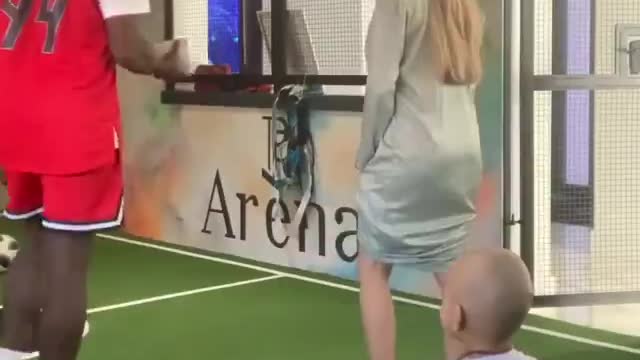 Paul Pogba With his wife and son toilet paper challenge