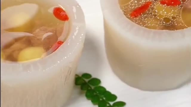 Green radish soup