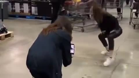 Why She Dancing In A Store