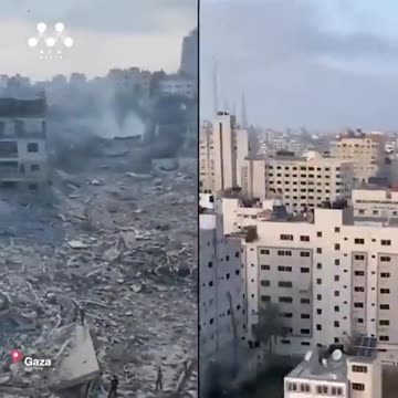 Gaza,before and after