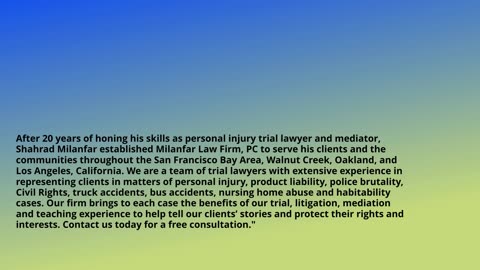 Walnut Creek Personal Injury Lawyer