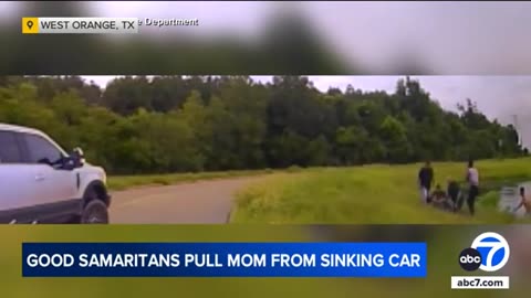 Heroic little boy saves mom who had seizure, drove into pond