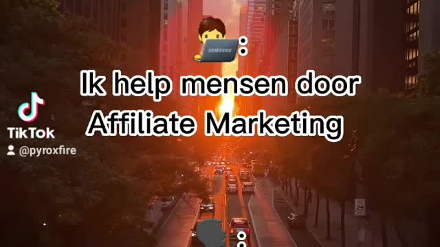 Begin Nu Met Affiliate Marketing!