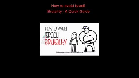 How To Avoid Israeli Brutality