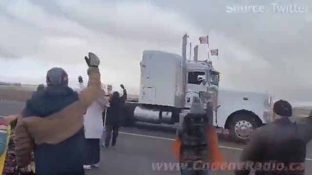 children call in, thanking the truckers for standing up for them