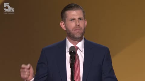 Eric Trump, executive of The Trump Organization, addresses the Republican National Convention - July 18, 2024