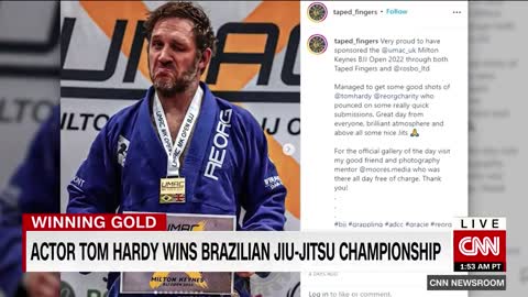 Tom Hardy makes surprise appearance at martial arts tournament