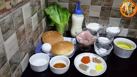 Zinger Burger Recipe _ Food Fusion & Recipes