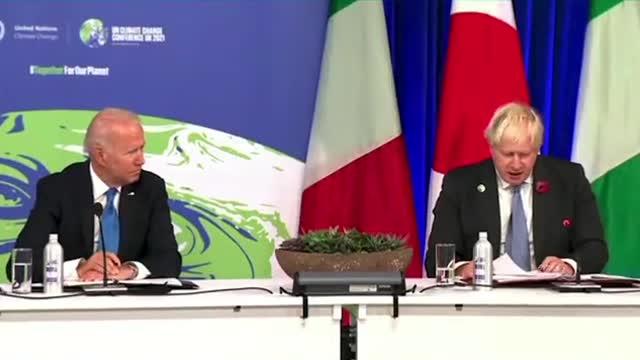 Biden starts dozing, checks his watch during conference on the “greatest threat facing humanity”