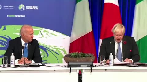 Biden starts dozing, checks his watch during conference on the “greatest threat facing humanity”
