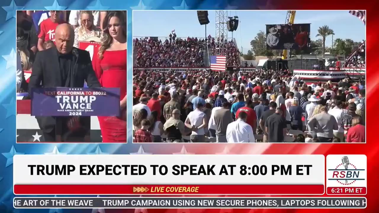 Greg Laurie Opens Trump Rally With Prayer