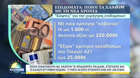 ΠΟΙΟΙ ΧΑΝΟΥΝ ΤΟ ΕΠΙΔΟΜΑ ΠΑΙΔΙΟΥ (Α21), ΕΠΙΔΟΜΑ ΣΤΕΓΑΣΗΣ και το ΕΛΑΧΙΣΤΟ ΕΓΓΥΗΜΕΝΟ ΕΙΣΟΔΗΜΑ (ΚΕΑ) !!!