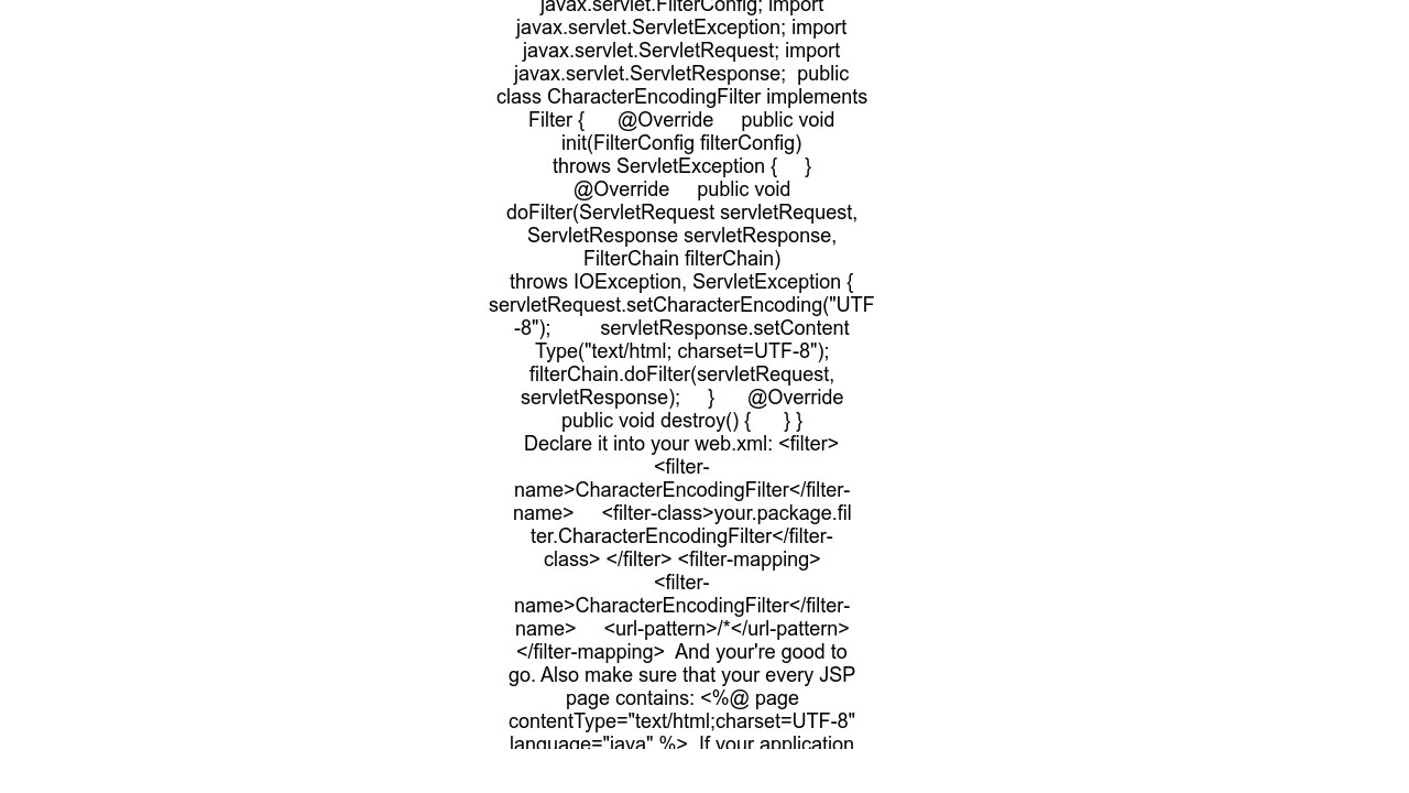 How to change charset in struts2 to utf-8