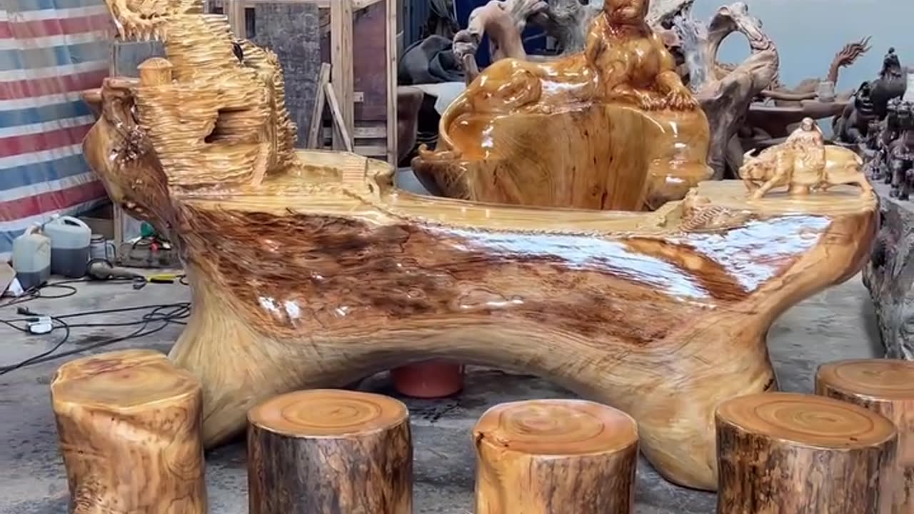 Wood carving art