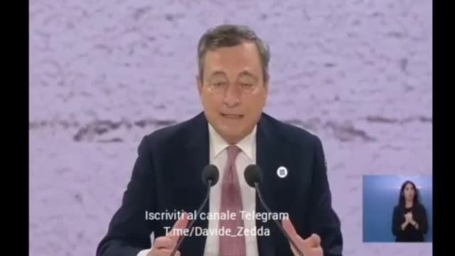 Draghi: “Abbiamo intensificato il legame tra finanza🤑e salute💊per prevenire nuove pandemie"🤷♀️🤦♂️