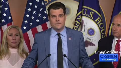 Rep. Matt Gaetz Vows Real Oversight When Republicans Regain Majority