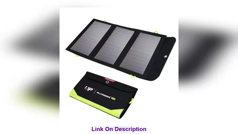 Best ALLPOWERS Solar Panel 5V 21W Built-in 10000mAh